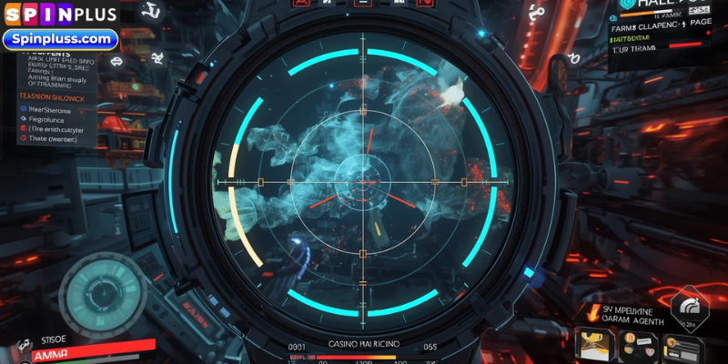 This image shows how players interact with targets in real-time, requiring precision and quick decision-making.